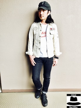 「666（シックスシックスシックス）のアイテム（アクセサリー）」を使った、Yasunishi69さん（メンズ・168cm）の夏コーディネート