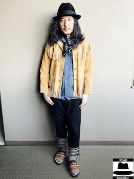「SASQUATCHfabrix.（サスクワァッチファブリックス）のアイテム」を使った、YasushiImanishiさん（メンズ・168cm）の秋コーディネート