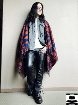 「LYNCHのアイテム」を使った、Yasunishi69さん（メンズ・168cm）の春コーディネート