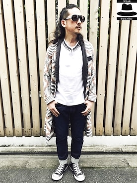 「SASQUATCHfabrix.（サスクワァッチファブリックス）のアイテム」を使った、YasushiImanishiさん（メンズ・168cm）の夏コーディネート