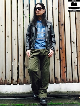 「SASQUATCHfabrix.（サスクワァッチファブリックス）のアイテム」を使った、YasushiImanishiさん（メンズ・168cm）の秋コーディネート
