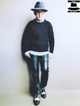 「YAMANE（ヤマネ）のアイテム」を使った、Yasunishi69さん（メンズ・168cm）の秋コーディネート