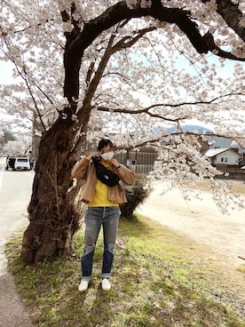 「リーバイス」｜アーミンさん（レディース・167cm）の春コーディネート