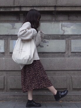 「PULL&BEAR（プルアンドベア）のアイテム（その他アウター）」を使った、Reiko さん（レディース・160cm）の春コーディネート