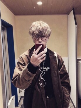 「FREAK'S STORE（フリークスストア）のアイテム（テーラードジャケット）」を使った、REIさん（メンズ・180cm）の秋コーディネート