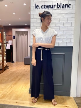 ルクールブラン錦糸町テルミナ店スタッフさん(レディース・166cm)の夏コーディネート