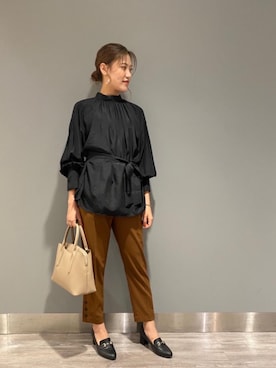 ルクールブラン錦糸町テルミナ店スタッフさん(レディース・166cm)の秋コーディネート
