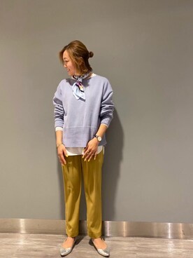 「ネイル」｜ルクールブラン錦糸町テルミナ店スタッフさん（レディース・158cm）の冬コーディネート