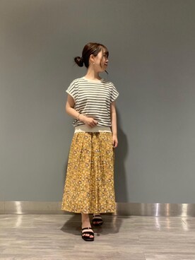 「ネイル」｜ルクールブラン錦糸町テルミナ店スタッフさん（レディース・152cm）の春コーディネート