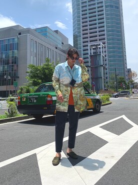 Kento Atsushiさん（メンズ・180cm）の夏コーディネート