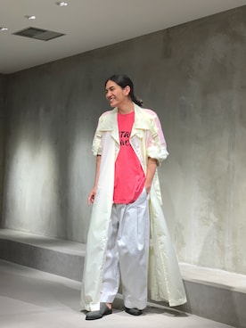 「Yohji Yamamoto（ヨウジヤマモト）のアイテム（ジャケット/アウター）」を使った、Kento Atsushiさん（メンズ・180cm）の夏コーディネート