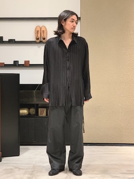 「Sans limite（サンリミット）のアイテム」を使った、Kento Atsushiさん（メンズ・180cm）の夏コーディネート