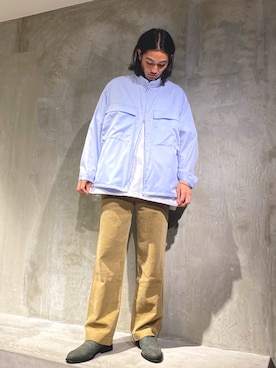 「URU（ウル）のアイテム（パンツ）」を使った、Kento Atsushiさん（メンズ・180cm）の夏コーディネート