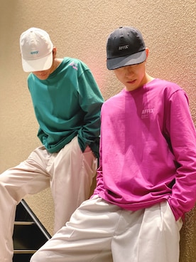 「AFFIX（表示禁止）（アフィックス）のアイテム」を使った、Kento Atsushiさん（メンズ・180cm）の秋コーディネート