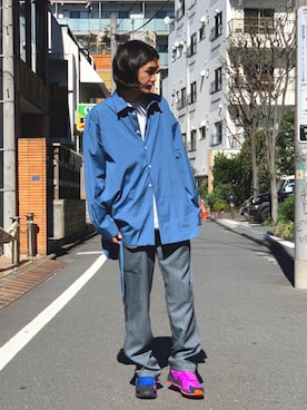 「AFFIX（表示禁止）（アフィックス）のアイテム」を使った、Kento Atsushiさん（メンズ・180cm）の秋コーディネート