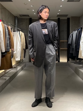 「CLASS（クラス）のアイテム」を使った、Kento Atsushiさん（メンズ・180cm）の秋コーディネート