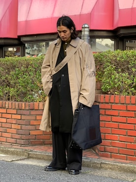 「RANDOM IDENTITIES（ランダムアイデンティティーズ）のアイテム（ジャケット/アウター）」を使った、Kento Atsushiさん（メンズ・180cm）の冬コーディネート