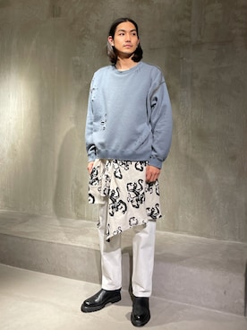 「NAMACHEKO（ナマチェコ）のアイテム」を使った、Kento Atsushiさん（メンズ・180cm）の冬コーディネート