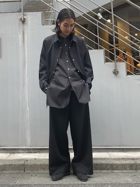 「SHINYAKOZUKA（シンヤコヅカ）のアイテム（トップス）」を使った、Kento Atsushiさん（メンズ・180cm）の冬コーディネート