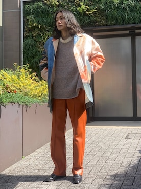 「SHINYAKOZUKA（シンヤコヅカ）のアイテム（ジャケット/アウター）」を使った、Kento Atsushiさん（メンズ・180cm）の春コーディネート