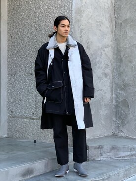 「SHINYAKOZUKA（シンヤコヅカ）のアイテム（ジャケット/アウター）」を使った、Kento Atsushiさん（メンズ・180cm）の春コーディネート