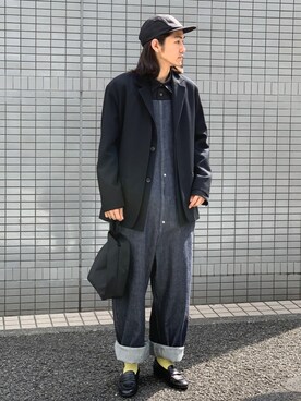 「ITTI（イッチ）のアイテム（バッグ）」を使った、Kento Atsushiさん（メンズ・180cm）の春コーディネート