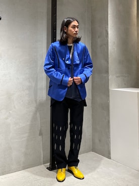 「KIKO KOSTADINOV（キコ コスタディノフ）のアイテム（ジャケット/アウター）」を使った、Kento Atsushiさん（メンズ・180cm）の春コーディネート