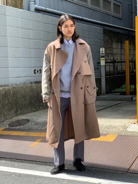 Kento Atsushiさん（メンズ・180cm）の春コーディネート