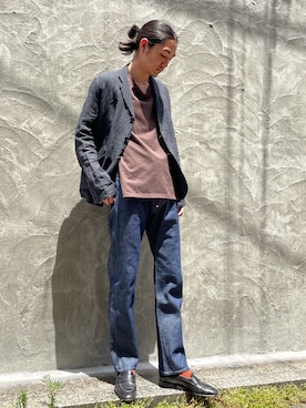 「CLAMP（クランプ）のアイテム」を使った、Kento Atsushiさん（メンズ・180cm）の春コーディネート