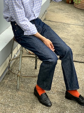 「CLAMP（クランプ）のアイテム」を使った、Kento Atsushiさん（メンズ・180cm）の春コーディネート