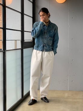 「CLAMP（クランプ）のアイテム（ジャケット/アウター）」を使った、Kento Atsushiさん（メンズ・180cm）の春コーディネート