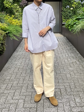 「toogood（トゥーグッド）のアイテム」を使った、Kento Atsushiさん（メンズ・180cm）の夏コーディネート