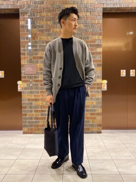 「VONDEL（フォンデル）のアイテム」を使った、D.TOKITAさん（メンズ・175cm）の秋コーディネート