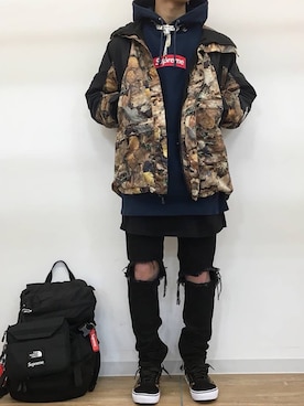 「アイテム（マウンテンパーカー）」を使った、MAさん（メンズ・170cm）の夏コーディネート