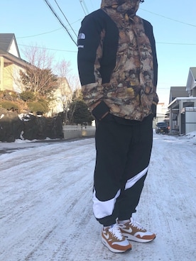 「チョコ色に染まれ」｜「アイテム（マウンテンパーカー）」を使った、MAさん（メンズ・170cm）の冬コーディネート