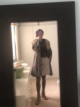 「ALDO（アルド）のアイテム（ブーティ）」を使った、angela778さん（レディース・165cm）の冬コーディネート