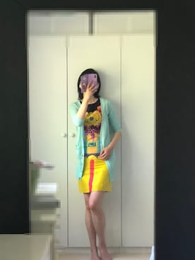 「VERSACE（ヴェルサーチ）のアイテム（ワンピース/ドレス）」を使った、angela778さん（レディース・168cm）の秋コーディネート