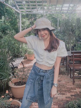 「Guess（ゲス）のアイテム（腕時計）」を使った、 Fa Patさん（レディース・165cm）の秋コーディネート