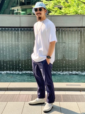 Bamba Paripariさん（メンズ・168cm）の夏コーディネート