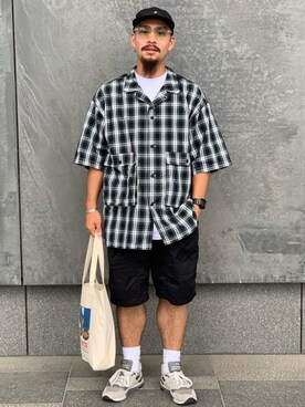 「アイテム（バッグ）」を使った、Bamba Paripariさん（メンズ・168cm・20代）の夏コーディネート