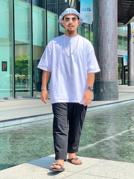 Bamba Paripariさん（メンズ・168cm）の夏コーディネート
