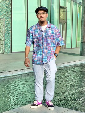 Bamba Paripariさん（メンズ・168cm）の夏コーディネート