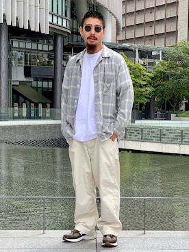 「RANDOLPH（ランドルフ）のアイテム」を使った、Bamba Paripariさん（メンズ・168cm）の秋コーディネート