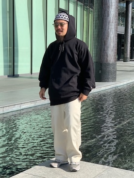 「アイテム（ニットキャップ/ビーニー）」を使った、Bamba Paripariさん（メンズ・168cm・20代）の秋コーディネート