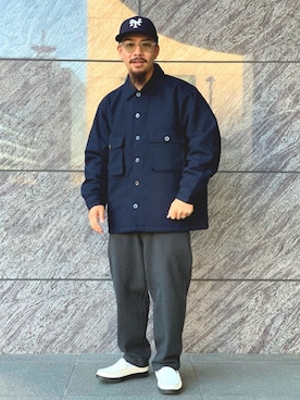 「GRAVIS（グラヴィス）のアイテム」を使った、Bamba Paripariさん（メンズ・168cm）の秋コーディネート