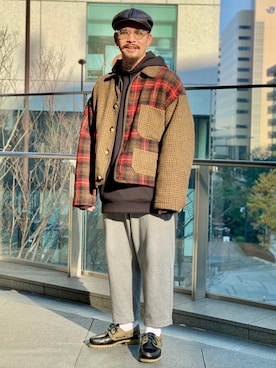 Bamba Paripariさん（メンズ・168cm）の冬コーディネート