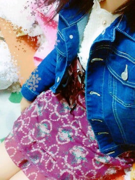 「Honeys」｜「アイテム（デニムジャケット）」を使った、な。さん（レディース・167cm）の春コーディネート