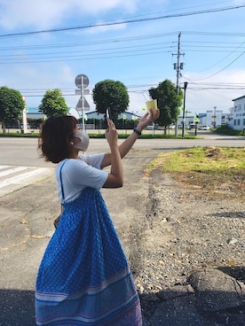 「アイスクリーム」｜りおさん（レディース・161cm）の夏コーディネート