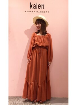「Banner Barrett（バナーバレット）のアイテム（ワンピース/ドレス）」を使った、mioさん（レディース・153cm）の春コーディネート