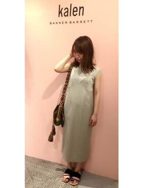「Banner Barrett（バナーバレット）のアイテム（ワンピース/ドレス）」を使った、mioさん（レディース・153cm）の春コーディネート